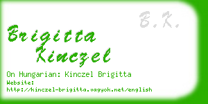 brigitta kinczel business card